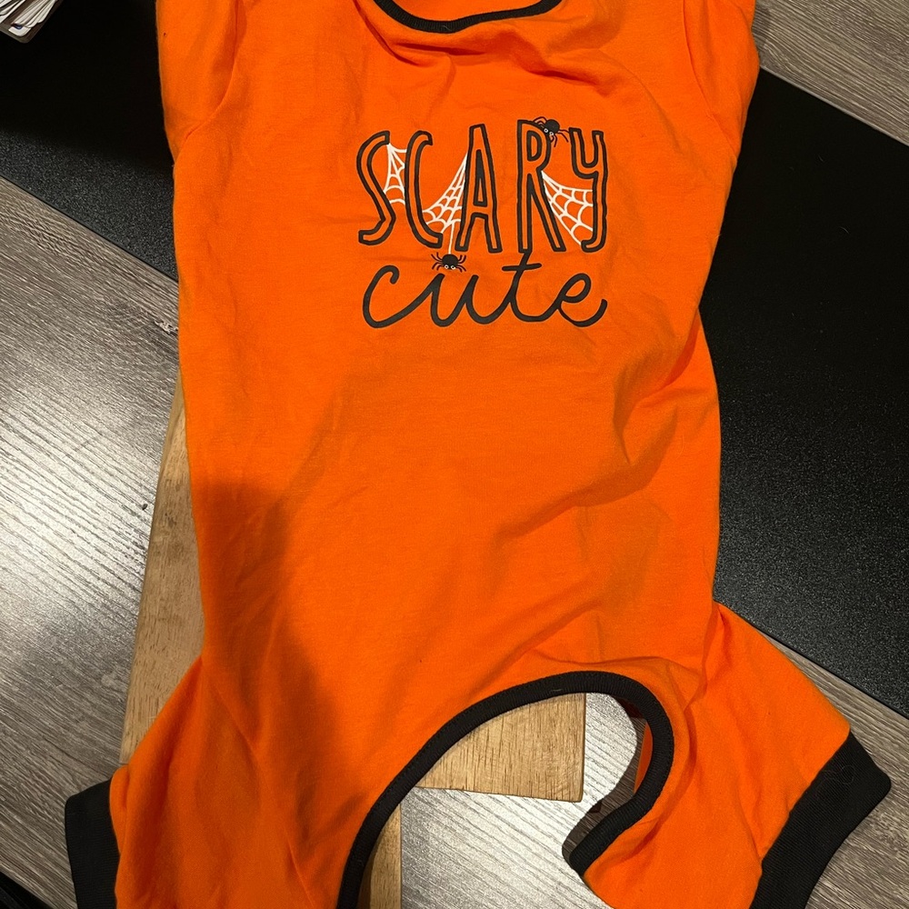 Scary Cute Orange Dog Costume